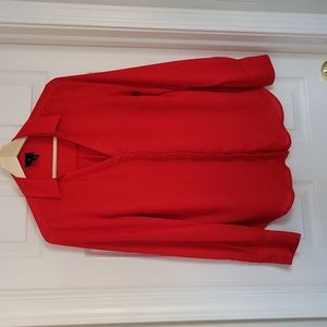 Worthington Satin Red Top Size Small